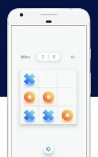 Tic Tac Toe glow app – Free Tic Tac Game Screen Shot 0