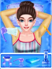 Biru putri-makeup Salon game untuk anak perempuan Screen Shot 4