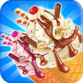Creatore del cono del gelato Giochi di dessert-cot
