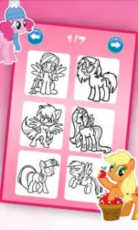 my pony coloring little rainbow fans Screen Shot 1