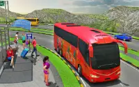 modern bus penggerak 3d permainan: kota pelatih Screen Shot 7