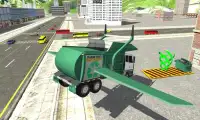 Flying Garbage Truck Simulator Screen Shot 2