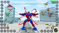 Spider Rope Hero - Robot Game Screen Shot 1