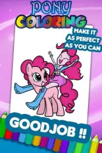 Pony Coloring Game Screen Shot 2