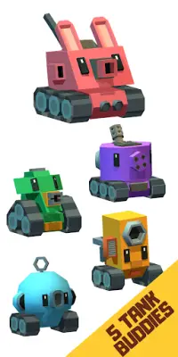 Blocky Tank Buddies Screen Shot 1