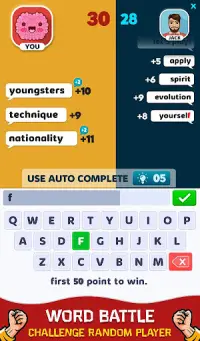 Word Battle - Word Wars Game Screen Shot 0