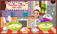 Doll Bed Cake Cooking – Dessert Baking Simulator Screen Shot 2