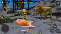 Arctic Lion Simulator: Wild Life Lion Games Screen Shot 0