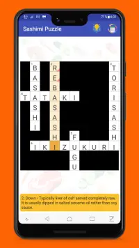 Japanese Cuisine Crossword Screen Shot 3