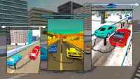 سباق السيارات المتسلسل - مجانا محاكاة 3D القيادة Screen Shot 11