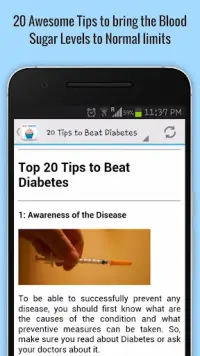 Beat Diabetes Screen Shot 4