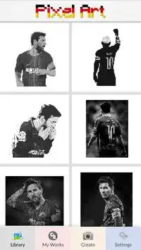 Pixel Art - Messi Screen Shot 3