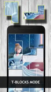 Princess Girls T-Puzzle Game for Kids Cinderella Screen Shot 1