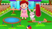 Elisha rabbit daycare – Virtual pet care game Screen Shot 2