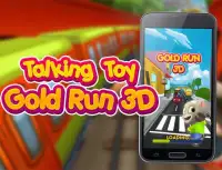 Talking Toy: Gold Run 3D Game Screen Shot 0