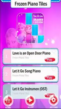 Frozen Piano Tiles Screen Shot 0