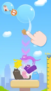 Cat Stack - Cute and Perfect Tower Builder Game! Screen Shot 8