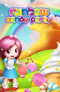 Rainbow Candy Party Screen Shot 0