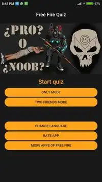 Free Fire Quiz Screen Shot 0