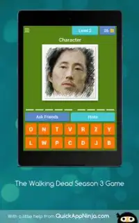 The Walking Dead Season 3 Game. Characters. Quiz. Screen Shot 9