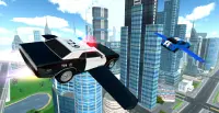 Flying Police Car Driving Screen Shot 2