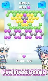 Kawaii Gacha Bubble Shooter Screen Shot 1