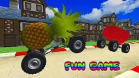 फ्रूट एंड वेजिटेबल स्मैश कारें: किड्स लर्निंग गेम Screen Shot 4