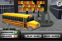 bus sekolah parkir simulator Screen Shot 0