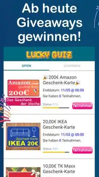 (GERMANY ONLY) LuckyQuiz - Trivia Spiele Screen Shot 3