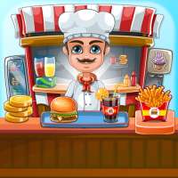 Chef cooking top burger
