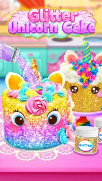 Glitter Cake - Unicorn Rainbow Food Maker Screen Shot 3