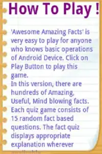 Amazing Facts: Cool Facts - GK Screen Shot 6