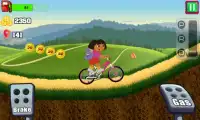 Super Dora Climb Bicycle - dora games for kids Screen Shot 0