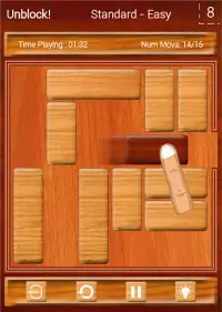 Unblock Red Wood - slide puzzle Screen Shot 0