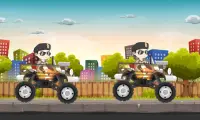 Song Joong Ki Games - Monster Car Racing Screen Shot 1