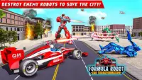 Flying Formula Car Robot Game Screen Shot 9