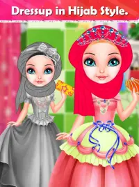 Muslim Dressup  Princess Game Salon :  Hijab Game Screen Shot 0