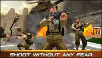 skuad perang tentera api - api permainan menembak Screen Shot 1
