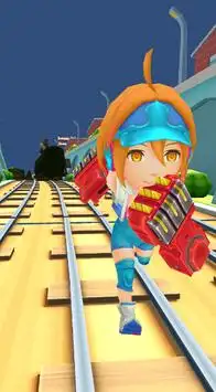 Subway Girl Runner 3D Screen Shot 3