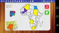 Africa Map Puzzle Drag & Drop Screen Shot 1