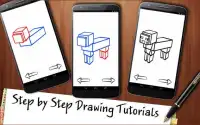 Drawing App Build Mine Craft Blocks Screen Shot 1