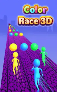 Color Race 3D :freerun fun game Screen Shot 1