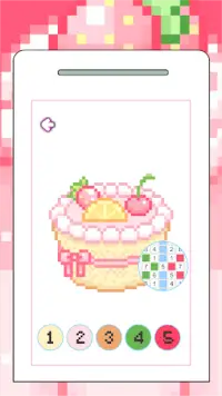 Cake Pixel Art Color By Number Screen Shot 4