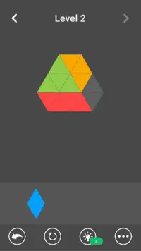 Colour Paper Blocks Fixing : Triangle Paper Puzzle Screen Shot 2