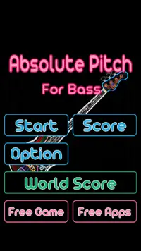 Bass Perfect Pitch - Learn absolute ear key game Screen Shot 2