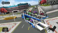 मोटरसाइकिल कैरियर ट्रक गेम 2019 Screen Shot 12