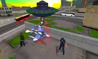 Flying UFO Robot Game:Alien SpaceShip Battle Screen Shot 5