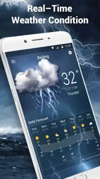 Live Weather Forecast Widget Screen Shot 2