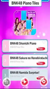 BNK48 Piano Tiles Screen Shot 0