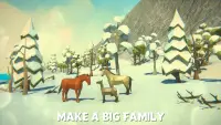 겨울 말 시뮬레이터 - 가족 모험 Screen Shot 2